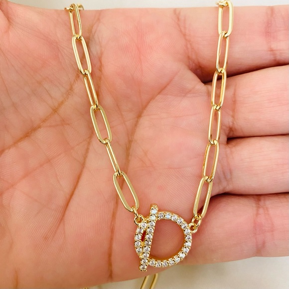 Paperclip Chain with Toggle - Picture 5 of 8